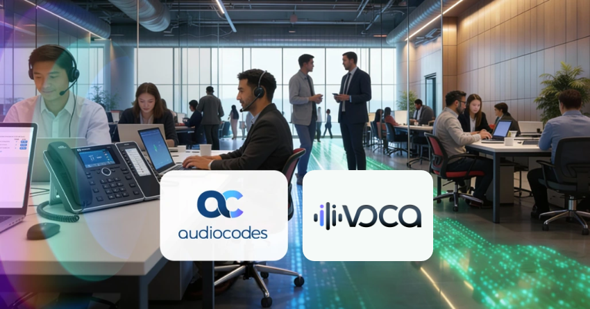 AudioCodes Voca CIC intelligent contact center for Microsoft Teams voice reliability and failover operations
